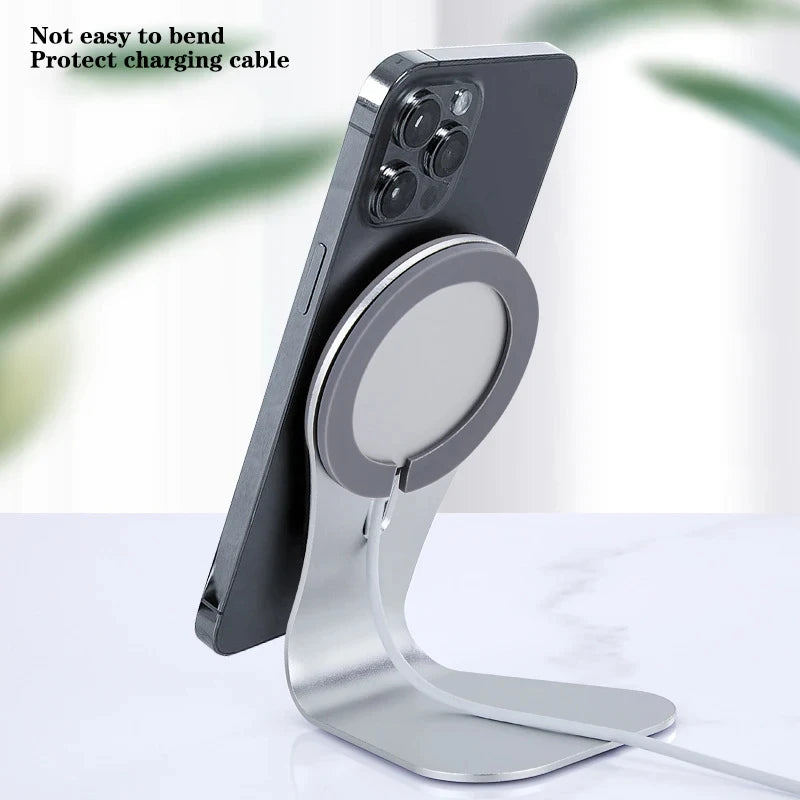 Aluminium Magnetic Desk Phone Charger Stand