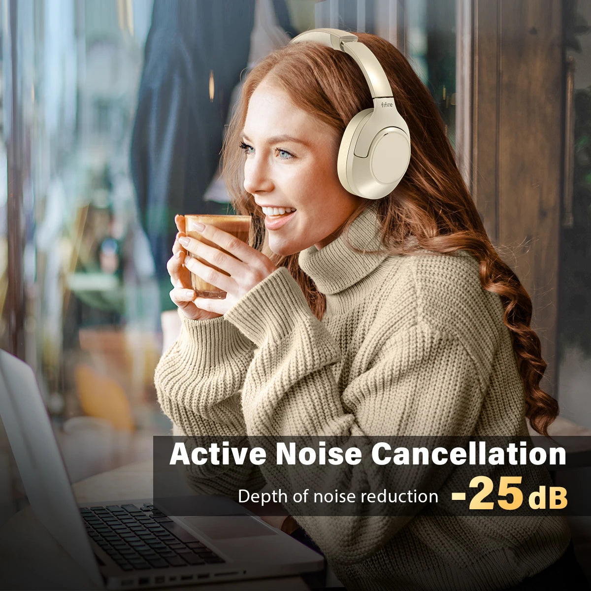 FIFINE Bluetooth Wireless Headphones